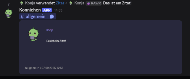 Zitate Feature Screenshot